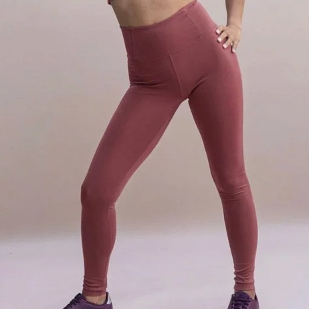 girlfriend collective FLOAT Leggings Size Small Pink/Fig